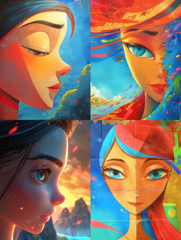 Vibrant Ethereal Portrait Study