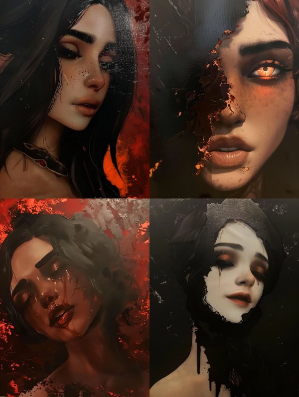 Dark Ethereal Gothic Portrait