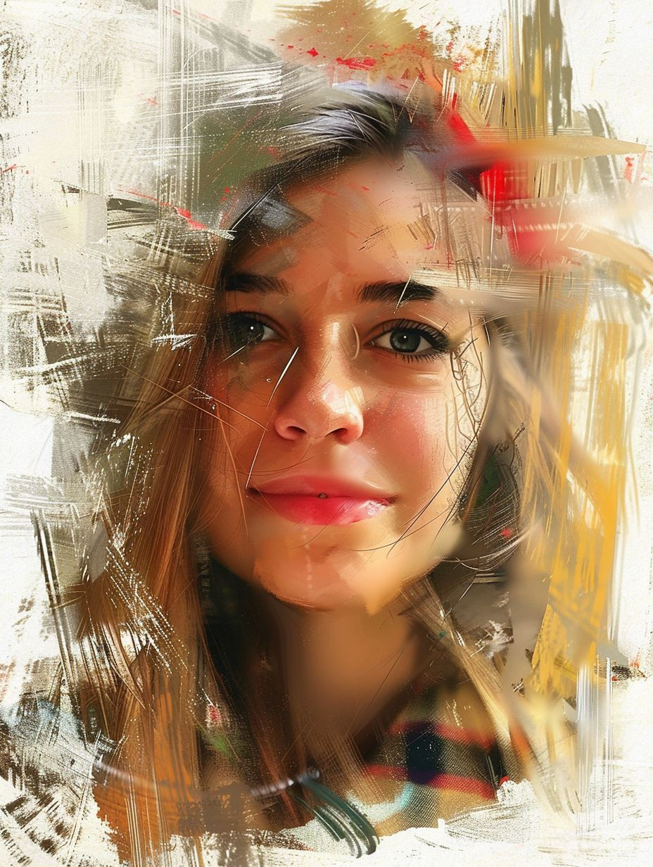 Abstract Expressionist Digital Portrait