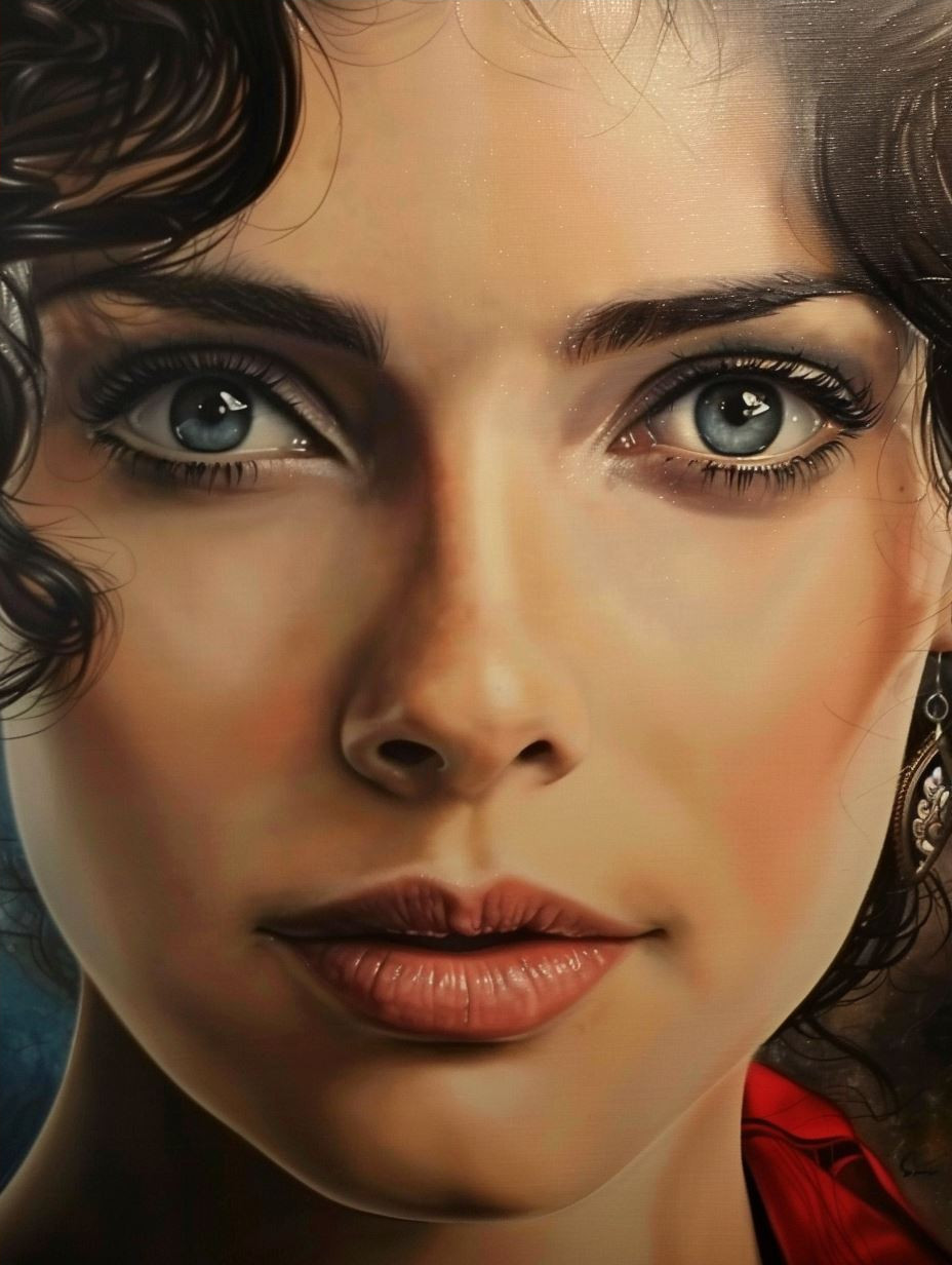 Hyper-Realistic Fragmented Portrait Study