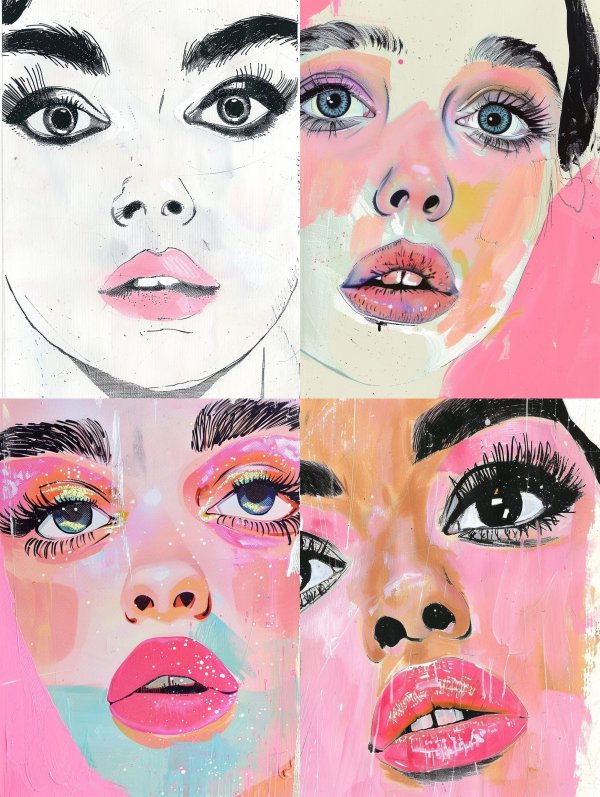 Ink Blush Portrait