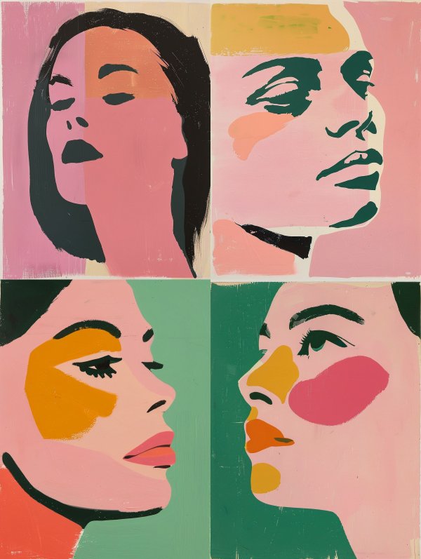 Neon Pastel Portrait