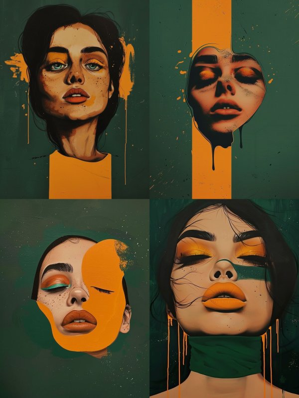 Amber Gaze Portrait