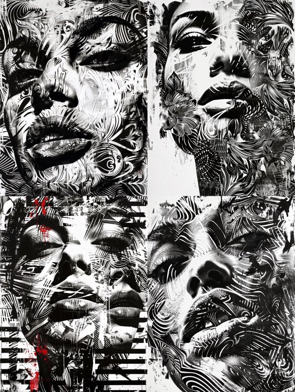 Ink Vortex Portrait