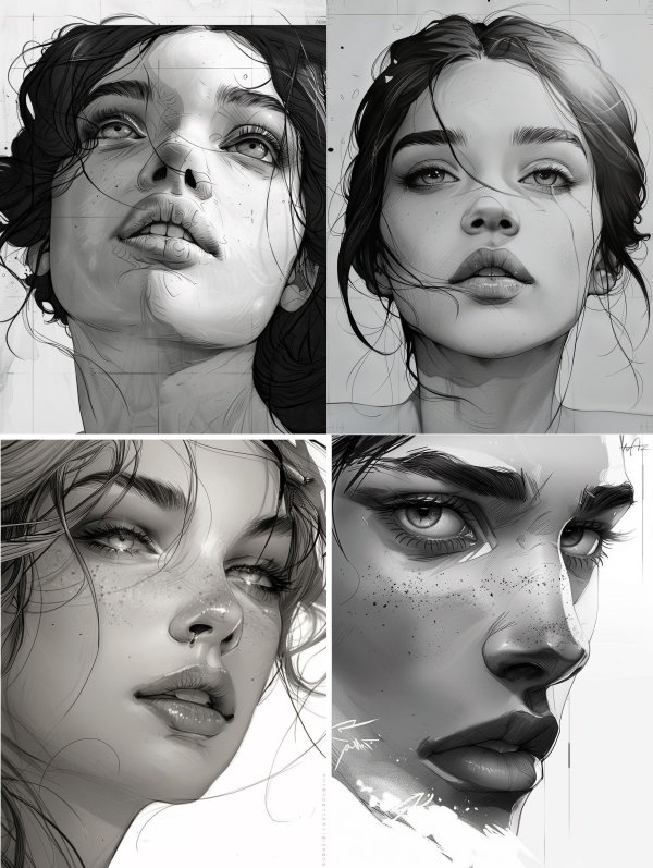 Monochrome Sketch Muse