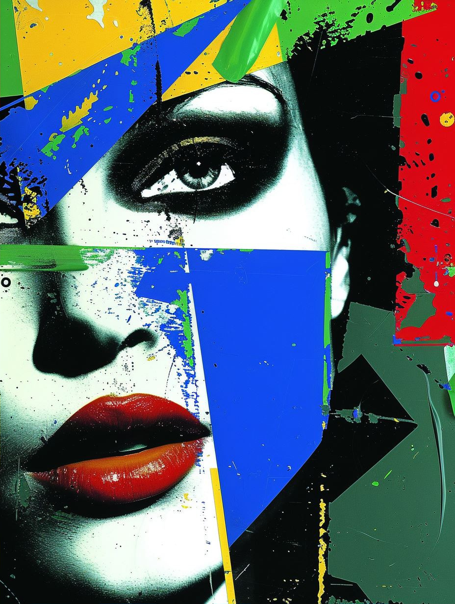 Neo-Noir Digital Collage Portrait - Image 2
