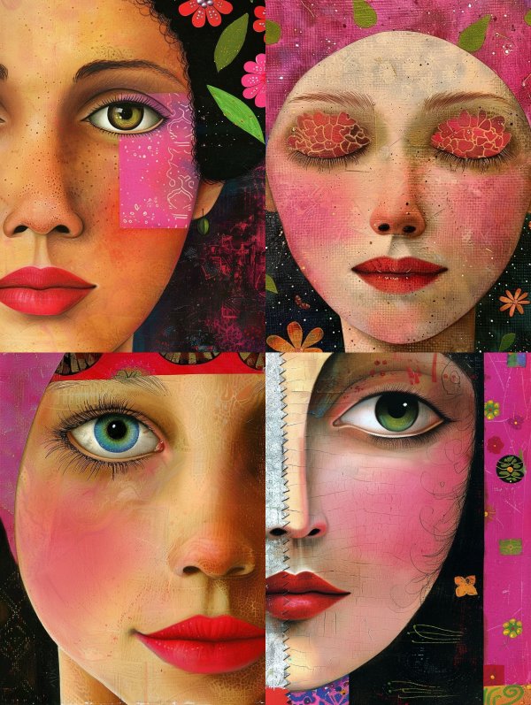 Floral Surrealism Portrait