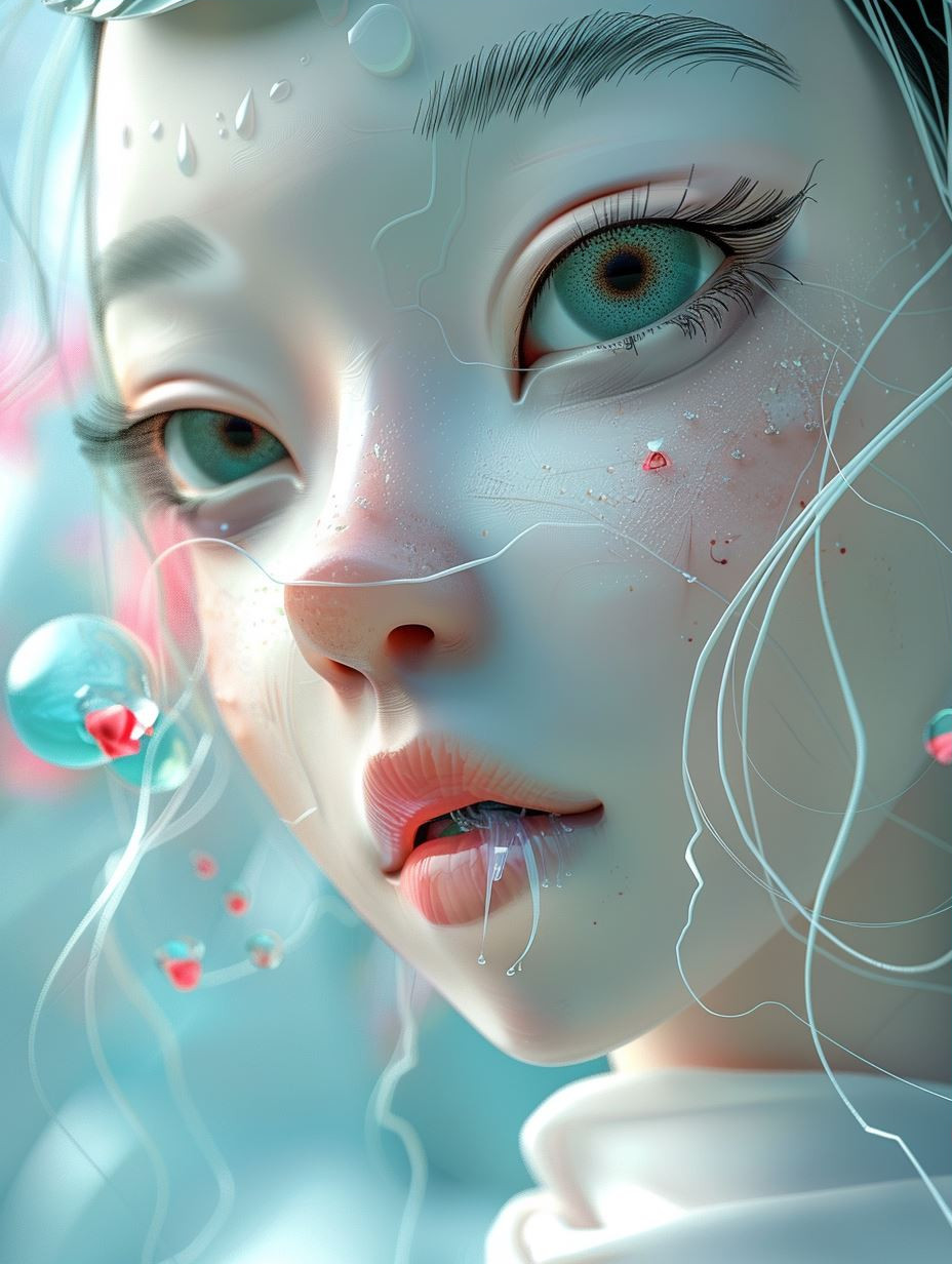 Ethereal Porcelain Digital Soul