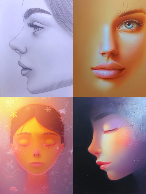 Ethereal Graphite Portrait Study