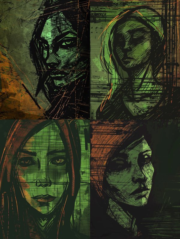 Cybernetic Soul in Gritty Green