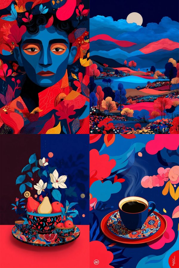 Azure Floral Dream