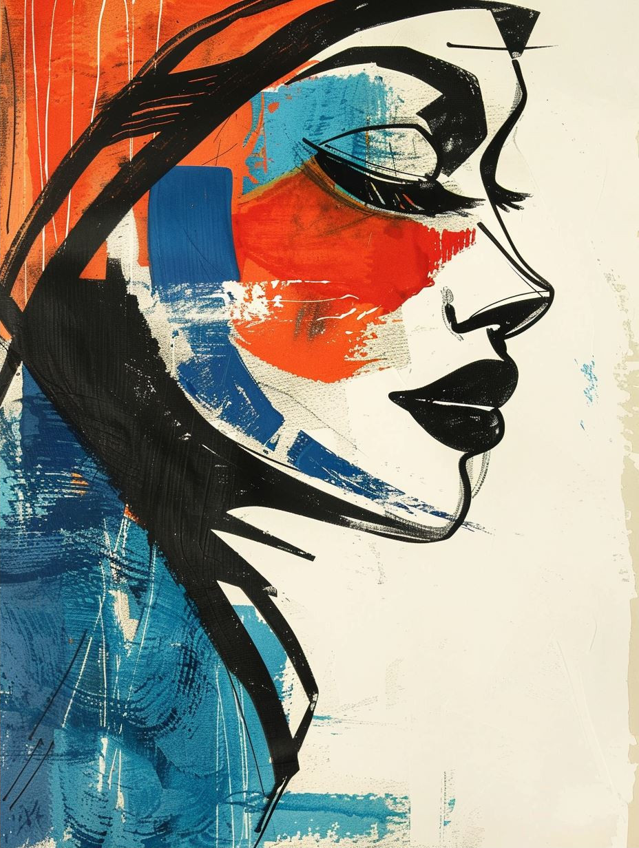 Abstract Expressionist Urban Portrait