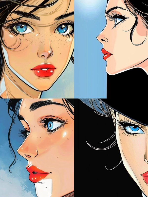 Vibrant Comic Muse
