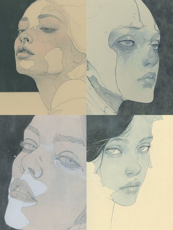 Fragmented Ethereal Portrait