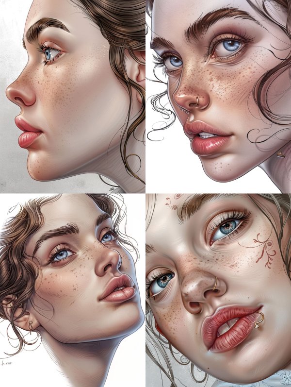 Sun Kissed Digital Portrait