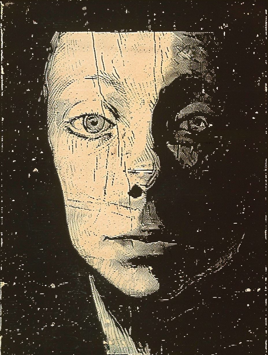 Ink Shadow Portrait - Image 3