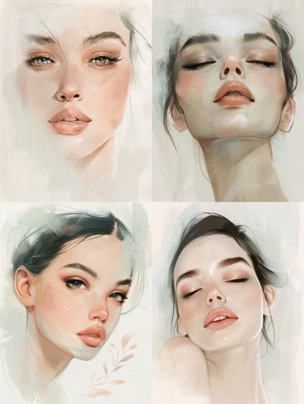 Ethereal Pastel Portrait