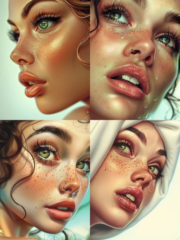 Golden Dew Hyperrealism