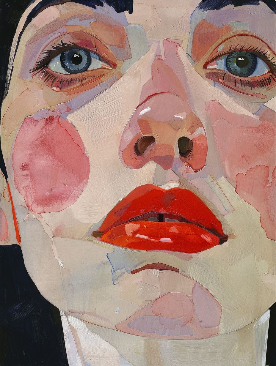 Floral Impressionist Portrait Study
