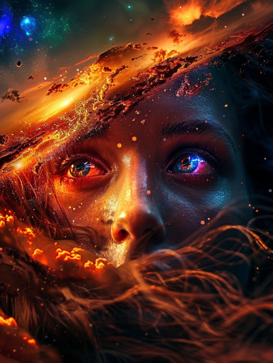 Cosmic Dualism Portrait - Image 1