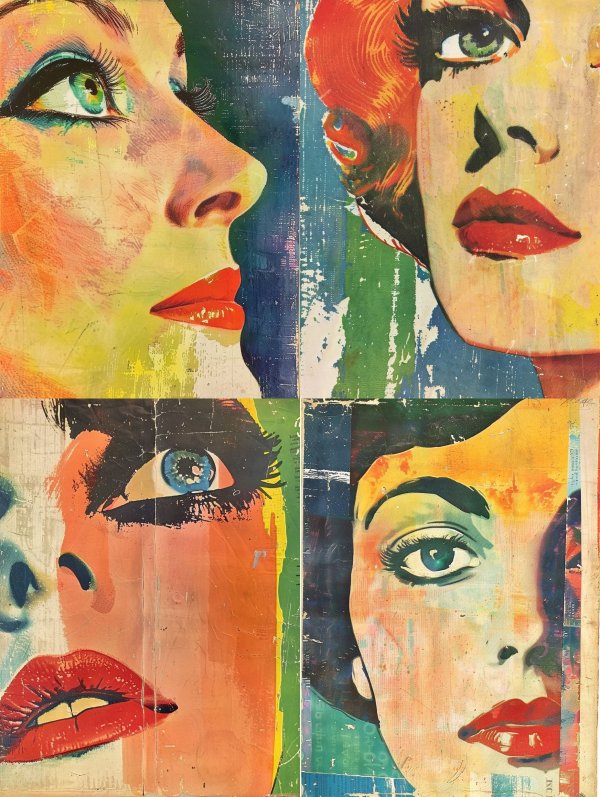 Vibrant Pop Art Portrait Study