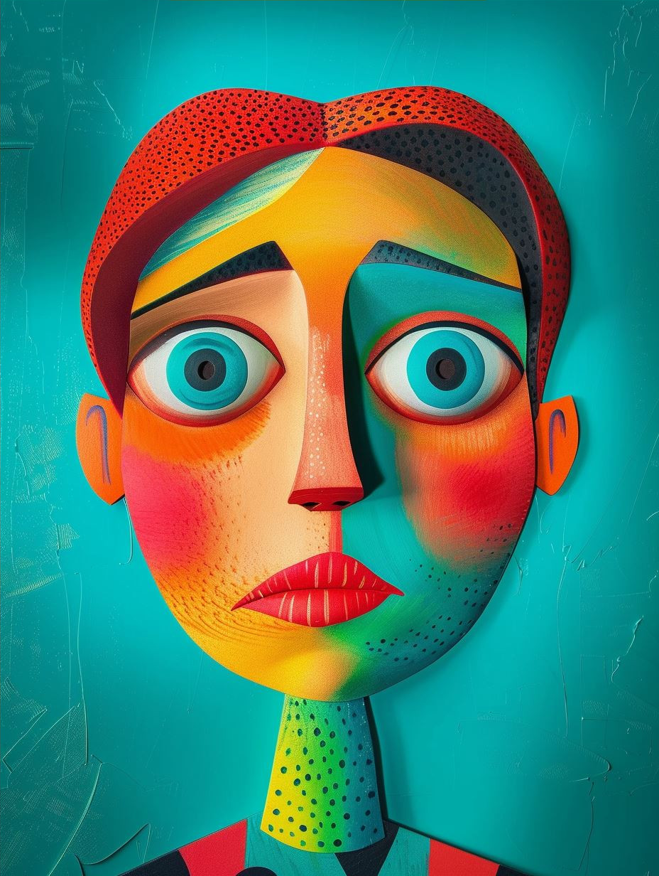 Vibrant Prism Portrait
