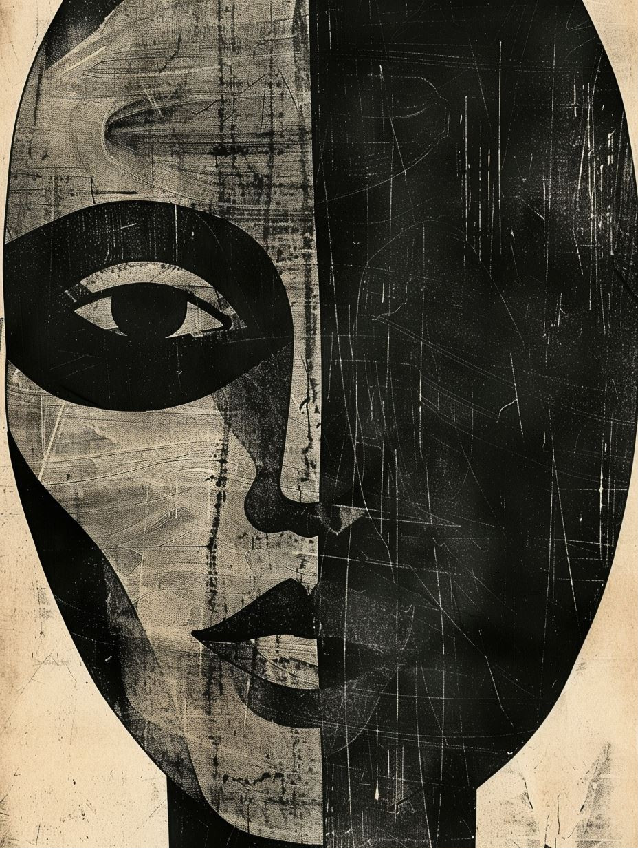 Dualistic Noir Portrait Study - Image 1