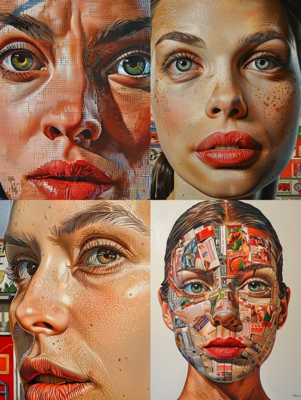 Digital Mosaic Portrait
