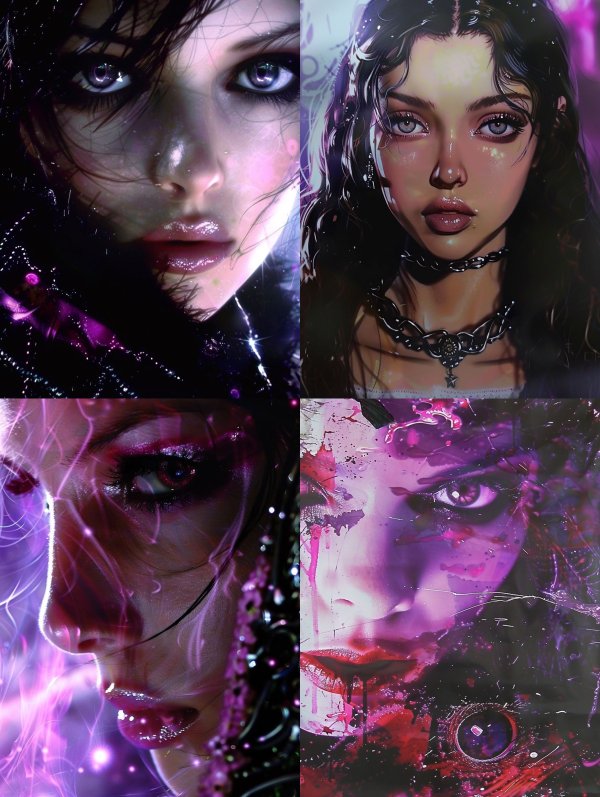 Neon Ethereal Gaze