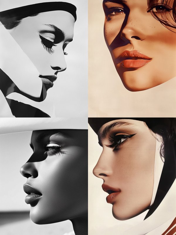 High Contrast Avant Garde Portraits