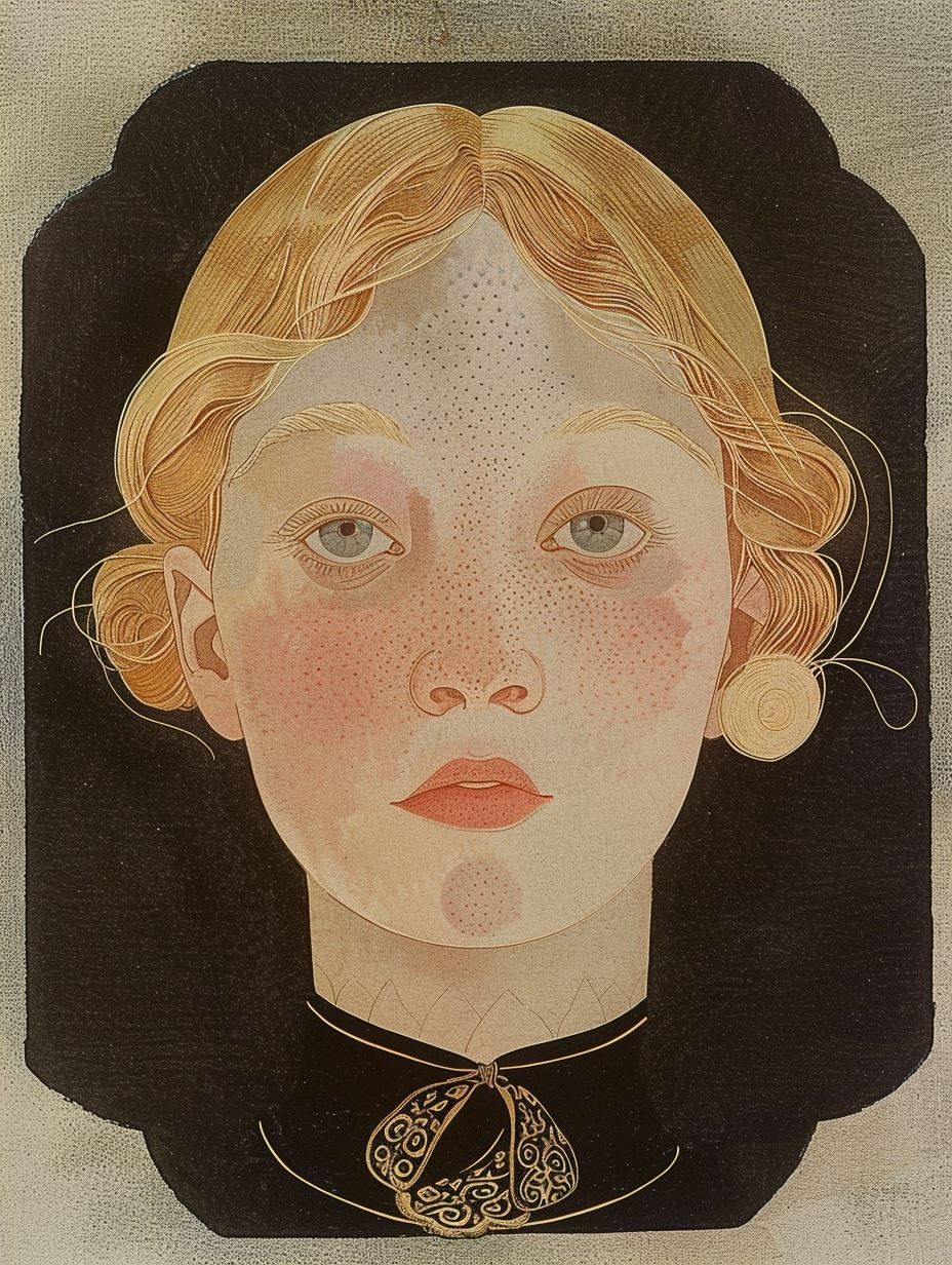Fragmented Vintage Surrealist Portrait