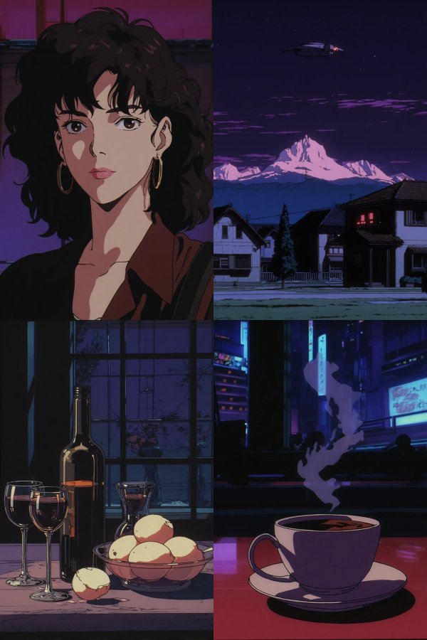 Retro Anime Noir