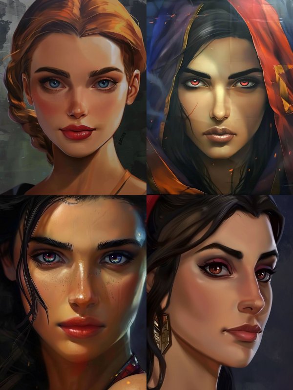 Radiant Amber Glow Portrait