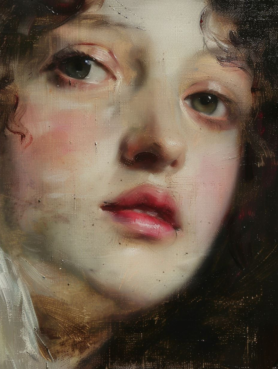 Ethereal Oil Portrait Study
