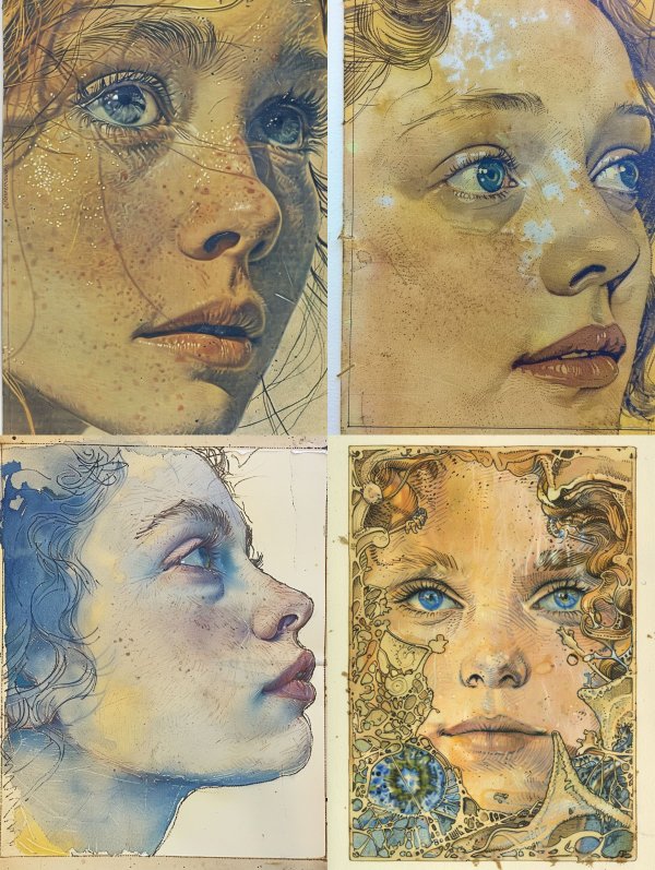 Ethereal Golden Gaze