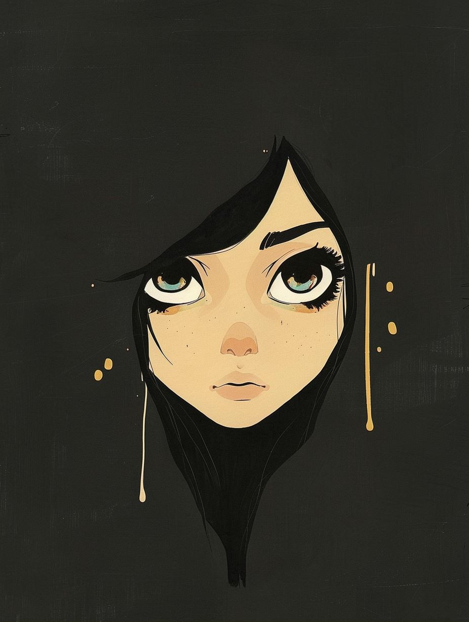 Melancholy Golden Drips