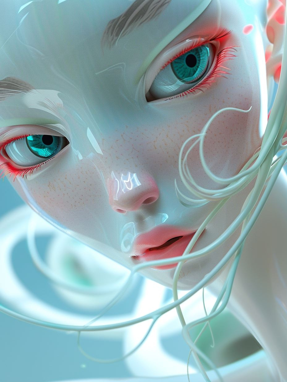 Ethereal Porcelain Digital Soul