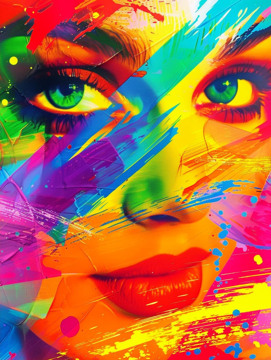 Prismatic Soul Digital Portrait