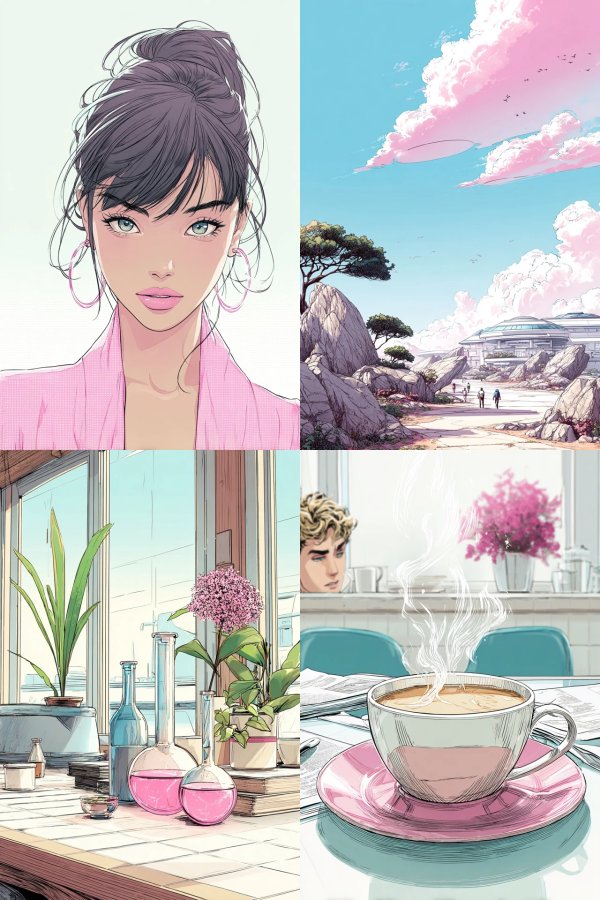 Pastel Anime Elegance