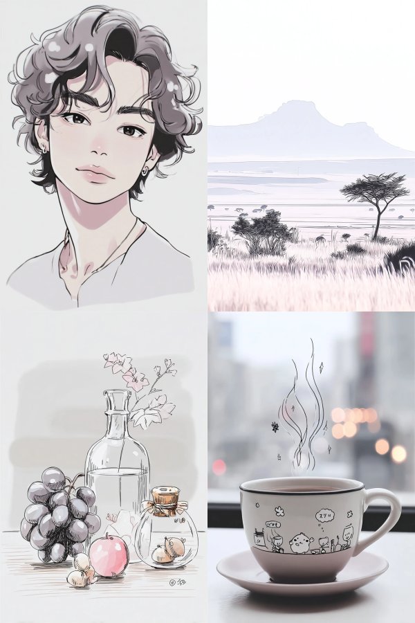 Soft Pastel Anime Portrait