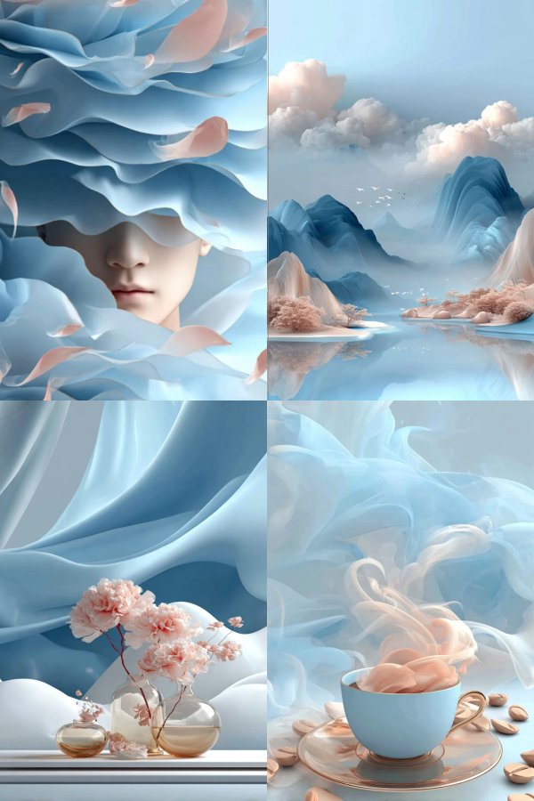 Azure Silk Dreams