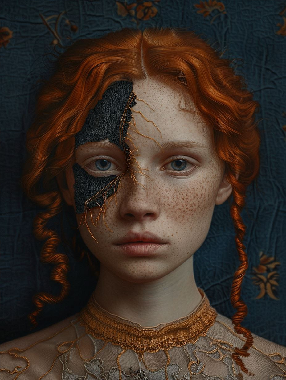 Surreal Fragmented Porcelain Beauty
