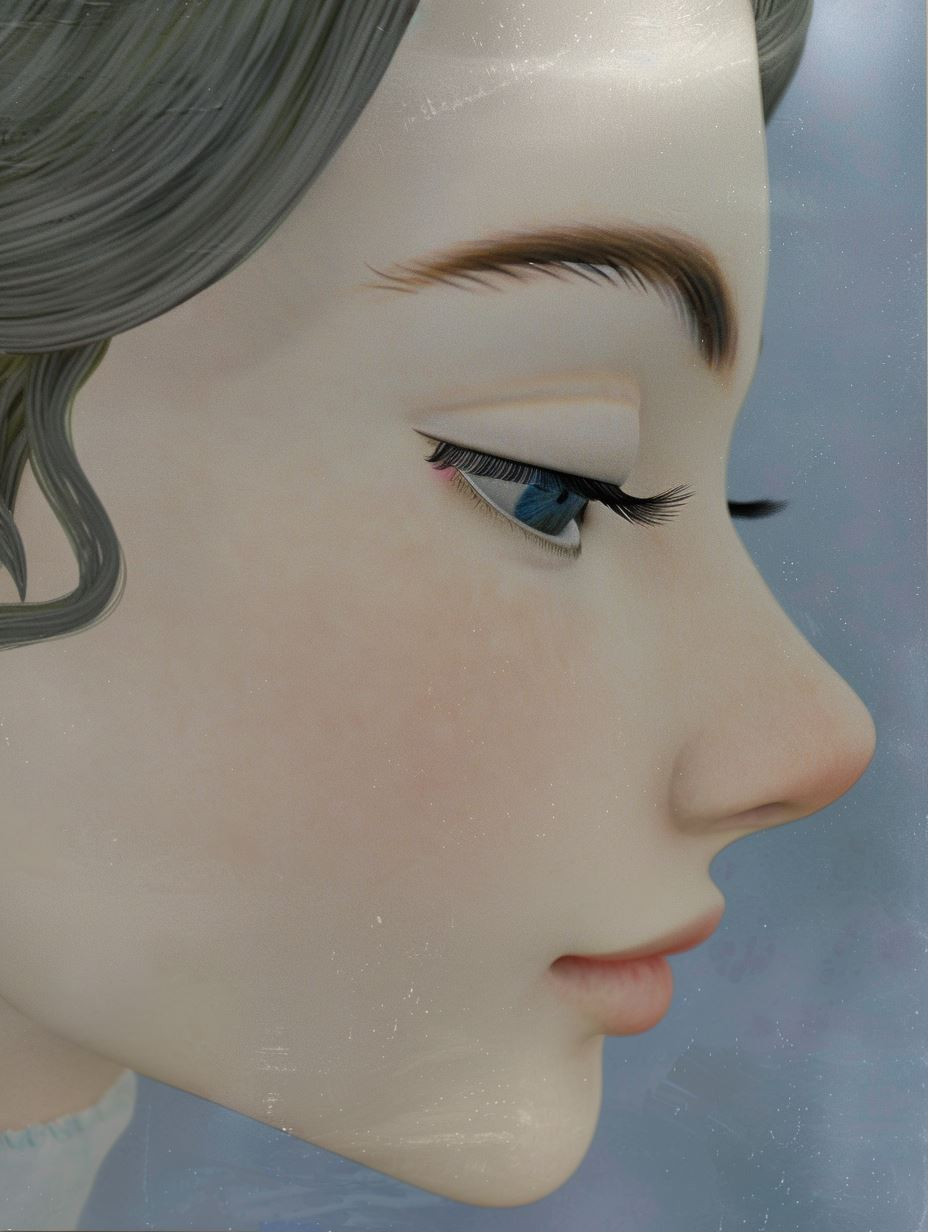 Ethereal Porcelain Muse