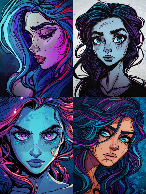 Neon Dream Ethereal Portrait