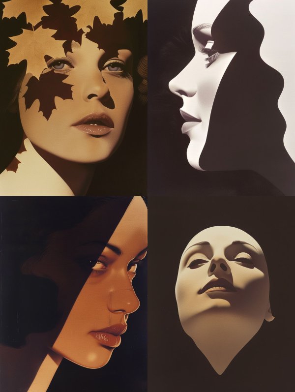 Autumn Shadows on Ethereal Face