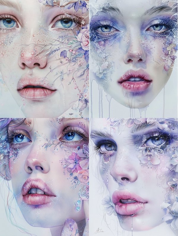 Ethereal Floral Dream Portrait
