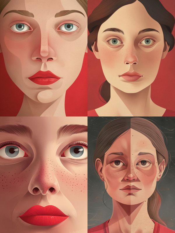 Crimson Surrealist Gaze