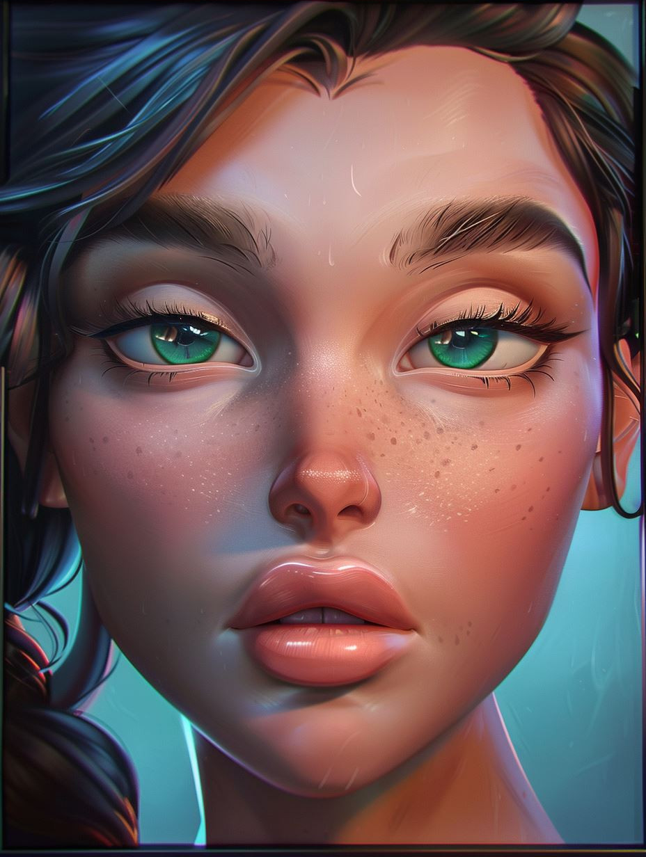 Ethereal Gaze in Soft Light