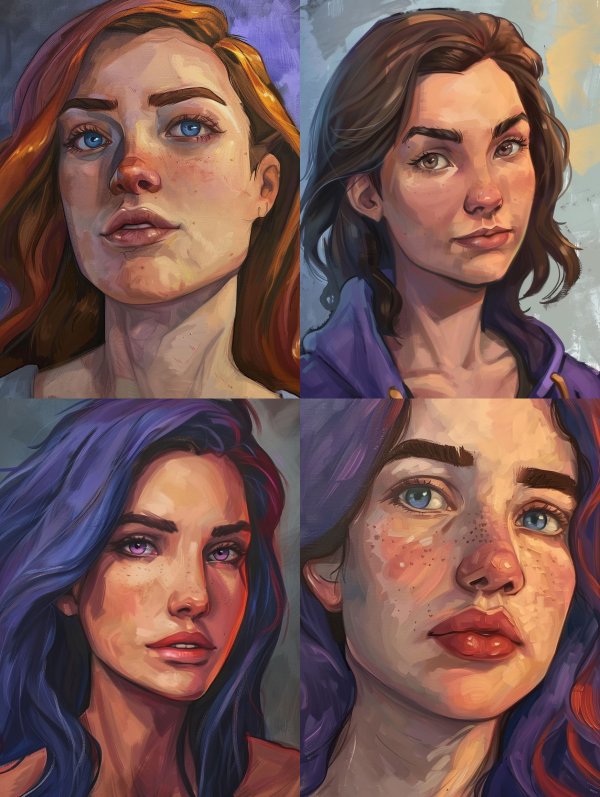 Ethereal Gaze in Painted Light