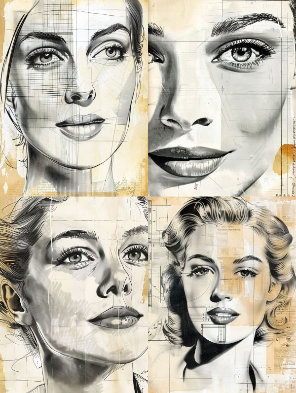 Architectural Blueprint of a Face